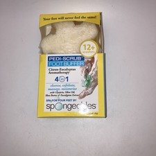 Spongeables PEDI-SCRUB FOOT BUFFER citron-eucalyptus Aromas 4 In 1 Spa Treatment