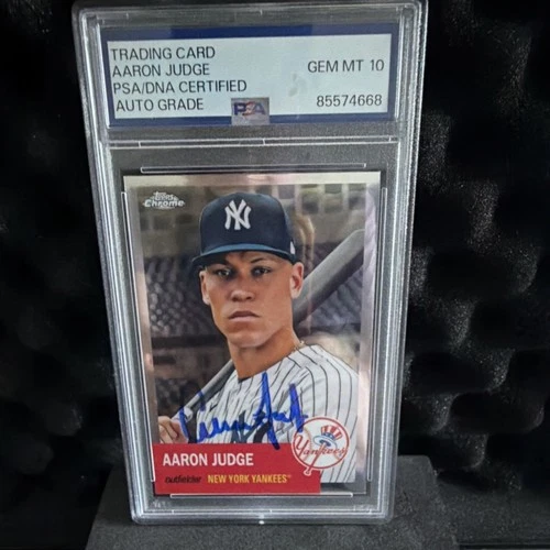 Aaron Judge Topps Chrome Signed Card PSA/DNA Certified Auto GEM MT 10 Yankees