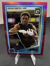 💥2025 Panini Donruss Optic Arian Smith RC Rated Rookie Pink Holo #285 Jets