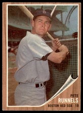 1962 Topps #3 PETE RUNNELS  Boston Red Sox  EX-EX+
