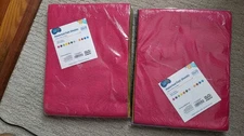 ASSORTED FELT 9 X 12 BRIGHT COLORED SHEETS--2 PACKS--NEW