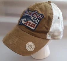 Aeropostale Corduroy "Crazy Joe's Bait & Tackle" Fishing Snapback Hat