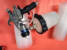 GRACO EDGE Il HVLP TURBINE SPRAY GUN HARDLY USED WITH PPS CUP, LINERS💲GOOD BUY