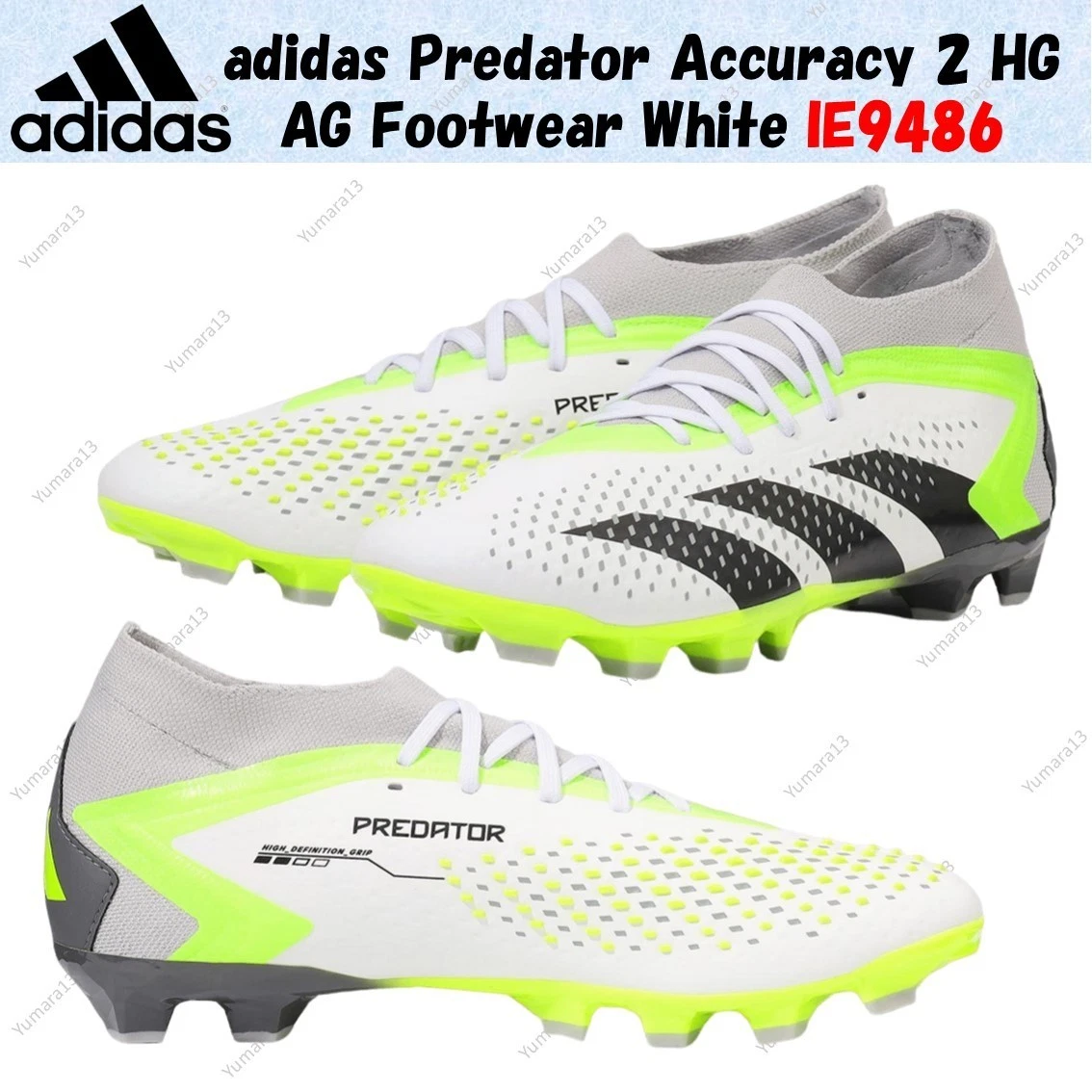 Scarpe adidas Predator Accuracy 2 HG AG bianche IE9486 taglia uomo