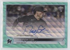 2022 Topps Chrome Rookie Aqua Wave Refractor 46/199 Nick Fortes #RA-NF Auto 0m4q