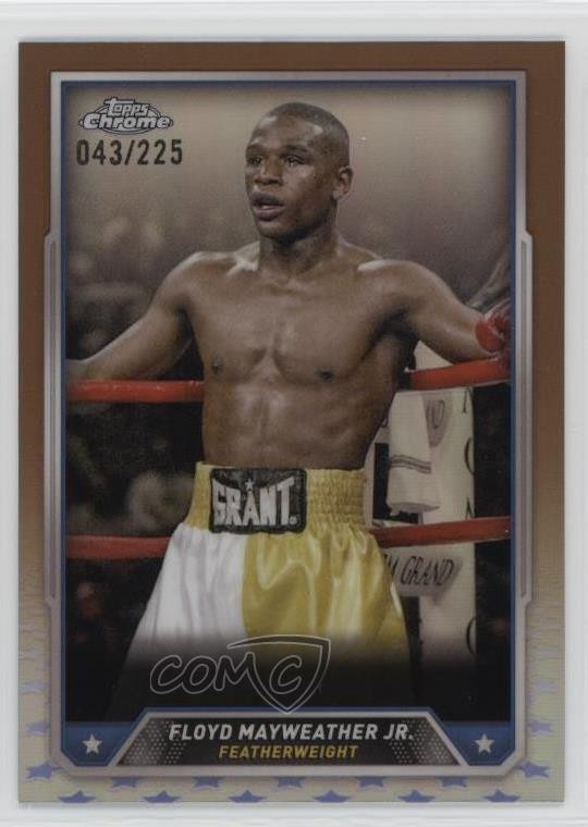 2024 Topps Chrome Bronze Refractor /225 Floyd Mayweather Jr #33 0xh3