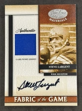 2008 Leaf Certified Steve Largent Fabric of the Game College Jersey Auto 10/10