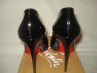 100%AUTH NEW WOMEN LOUBOUTIN PIGALLE FOLLIES BLACK PATENT 100 PUMPS/HEEL US 10.5 — photo 8