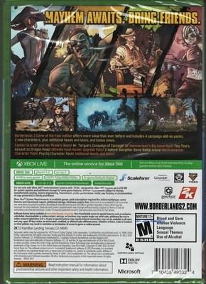 Borderlands 2 -- Game of the Year Edition (Microsoft Xbox 360