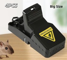 HFICY Rat & Mouse Snap Trap (4-Pack) Super-Strength, Humane for Indoor & Outdoor