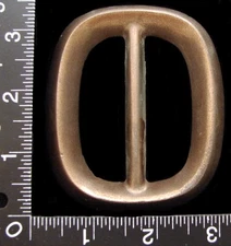 LL04116 *NOS* VINTAGE ***BROWN CUT-OUT DESIGN*** FASHION BELT BUCKLE