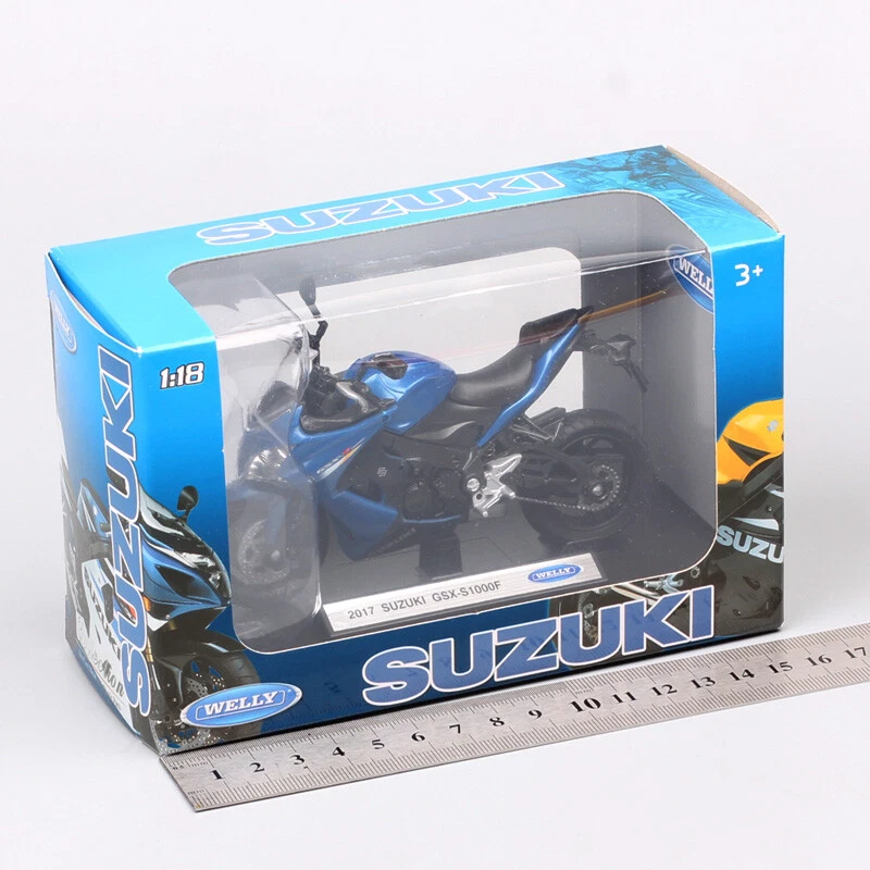 1:18 Welly 2017 Suzuki GSX-S1000F GSX S1000F motorcycle model Diecast Toy Bike - Image 4 of 4