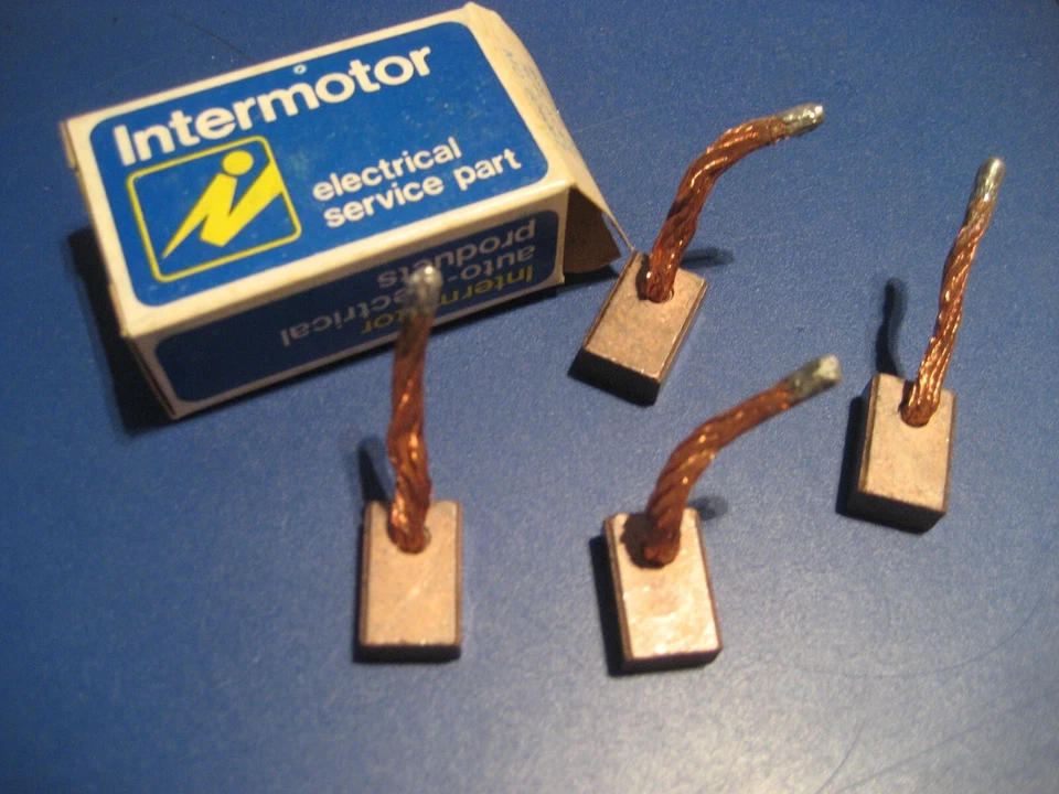 Toyota Oldtimer Ersatzkohlen Anlasser MD 604067, Intermotor No. 6678, NOS Teile - Bild 2 von 3