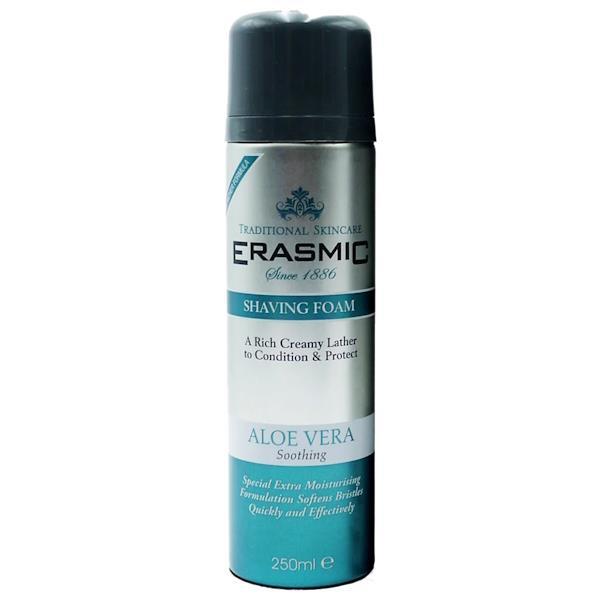 2 x Erasmic Shaving Foam Aloe Vera 250ml