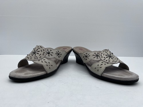 Planet Shoes Sandals Slip On Heeled Comfort Size US 8 Laser Cut Design - Picture 8 of 11