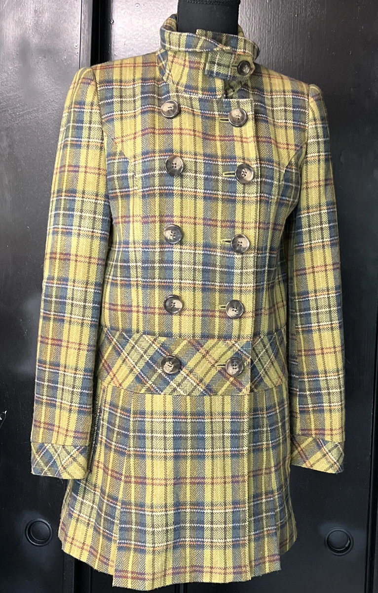 Tartan coat cheap green