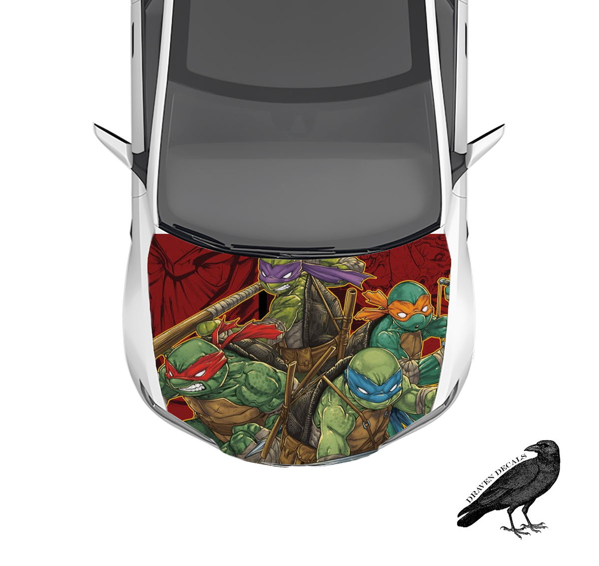 Teenage Mutant Ninja Turtles Hood Wrap 3M Premium 5YR Vinyl Car