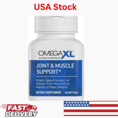 Omega XL Natural Joint Muscle Support Omega 3 Joint Pain Relief 60 Softgels.