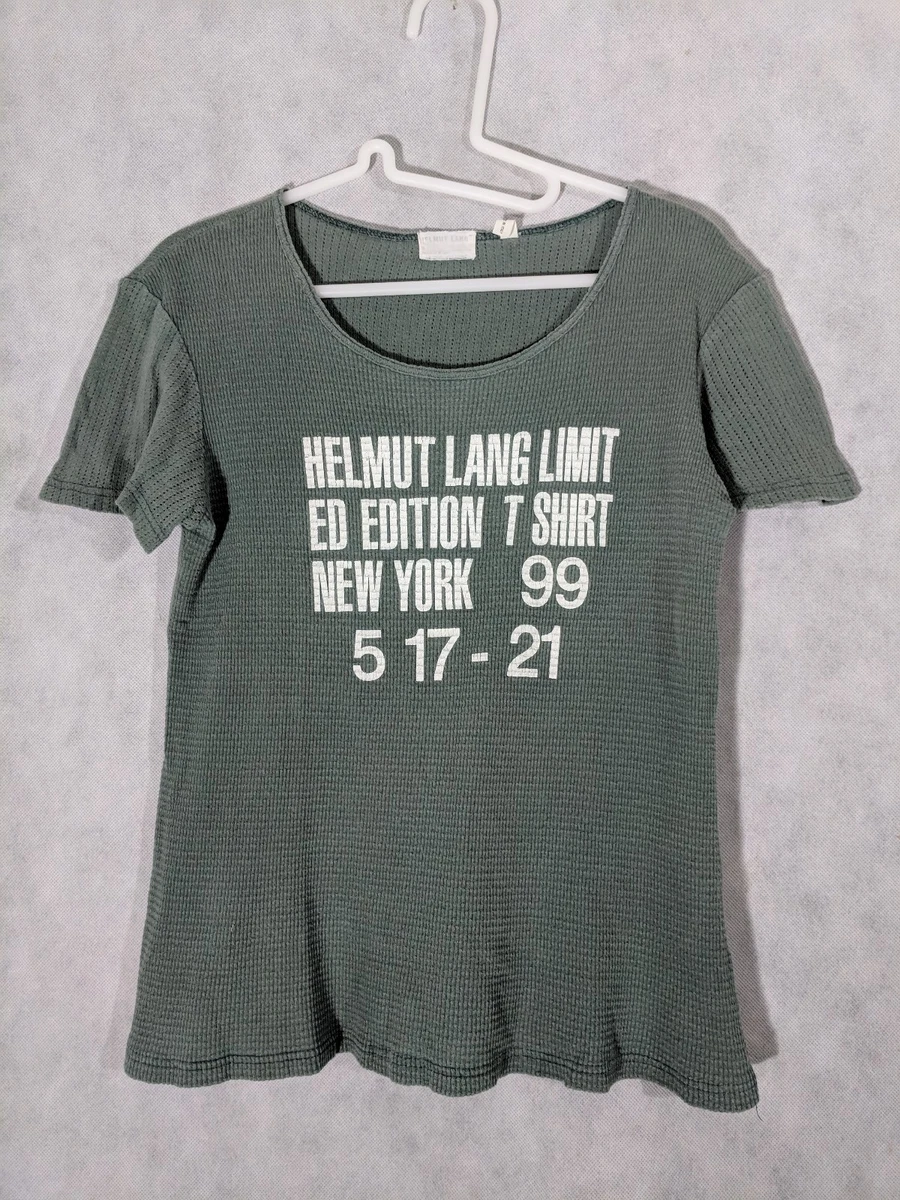 Helmut Lang Vintage Archive 99 Limited Edition Stencil Military Thermal Shirt M