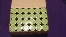 2 CASES OF 24 EMPTY TENNIS BALL CANS -OPTIC YELLOW LID