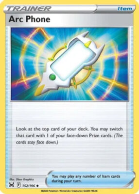 x4 Arc Phone - 152/196 - Uncommon - Reverse Holo Pokemon SS11 Lost Origin M/NM