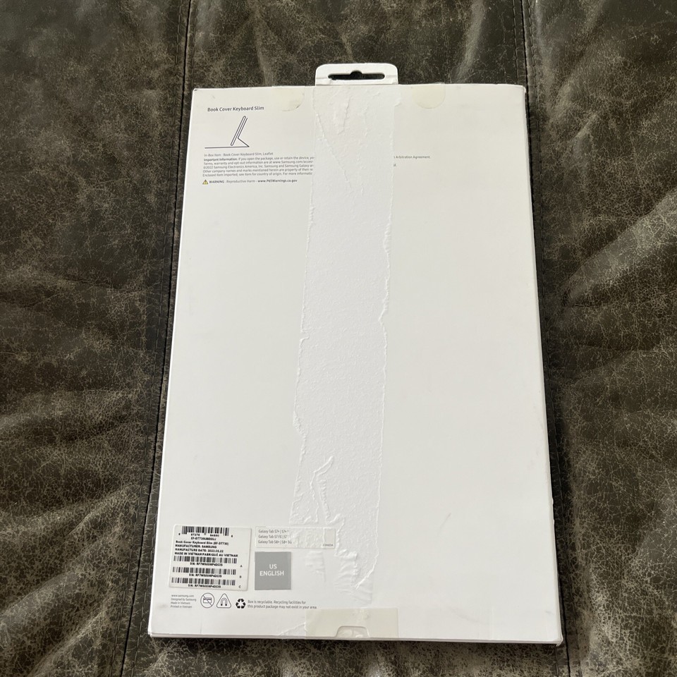 Coque Samsung Book Clavier Slim Galaxy Tab S8+ S7+ S7 FE eBay