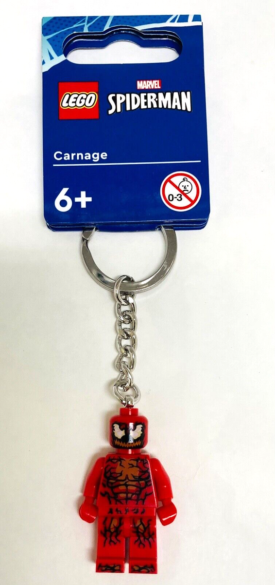 BNWT LEGO Marvel Spider-man Carnage Key Chain Figure Keychain