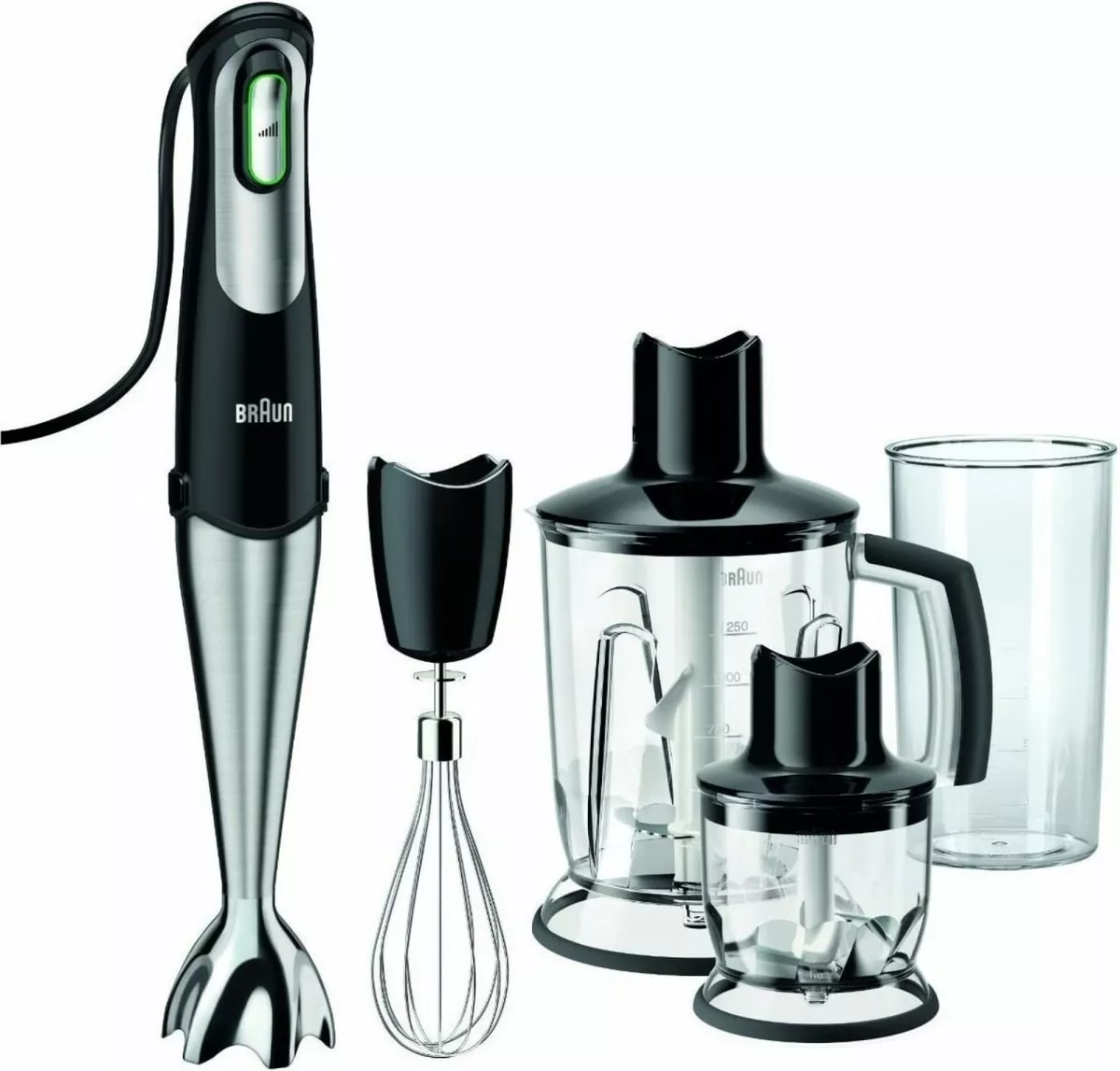 Braun MQ 745 Minipimer MultiQuick 7 Grey Dive Blender Sauce USED