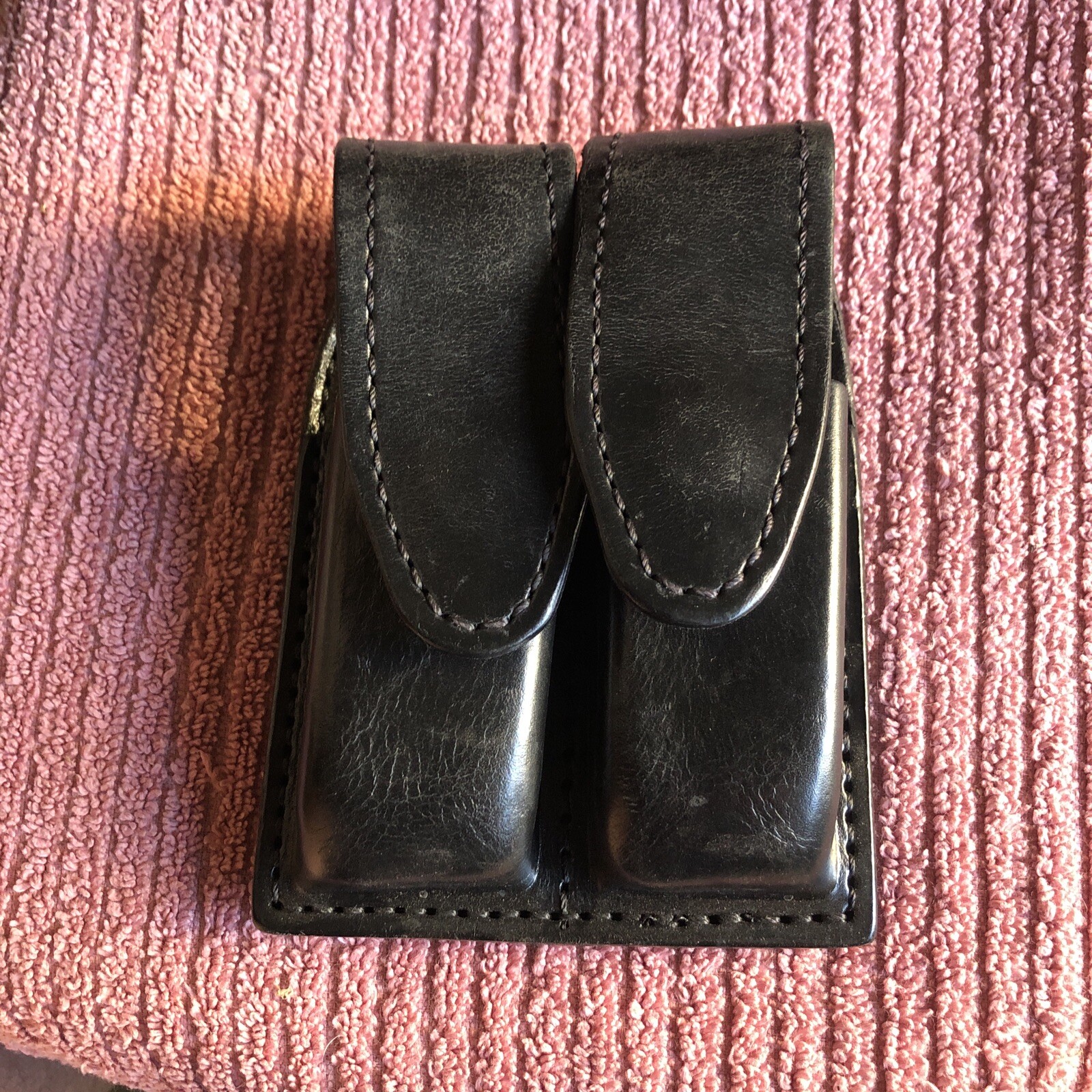 Gould & Goodrich Double Magazine Case,Black  Duty Leather, B629 4-image