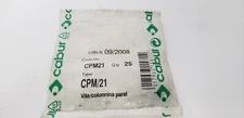 CABUR CPM/21 SCREWS/PARALLEL COLUMNS, QTY OF 25, NIB