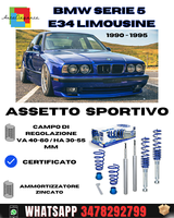 ❗ ✨ Blueline Gewindefahrwerk Passend FüR Bmw 5Er E34 Limousine 1990 - 1995 ❗ ✨