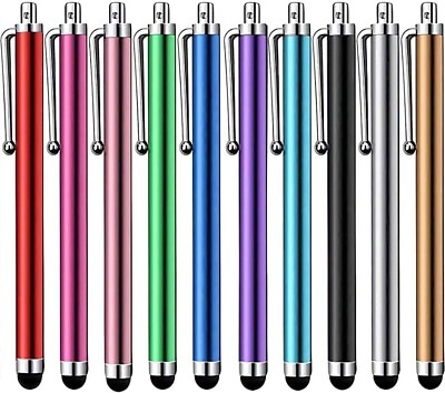 10 Capacitive Touch Screen Stylus Pen Universal For iPhone iPad Samsung Tablet