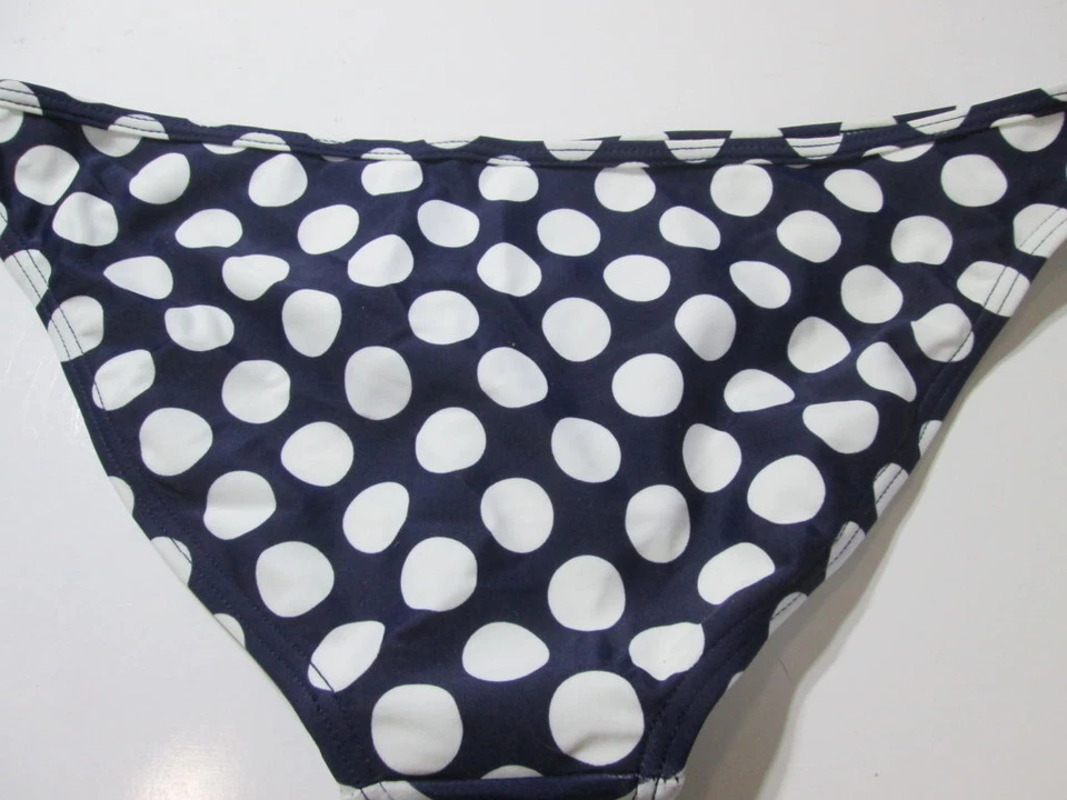 Parte inferior de bikini hipster a lunares azul marino/blanco talla 8 de Asos para mujer ropa de playa Foto 2 de 4