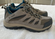 Columbia Crest wood Women  s Size 6 Hiking Shoe Color Pebble Lagoon