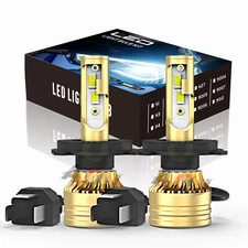 Para For Honda CRV CR-V 2007-2014 2x H4/9003 Kit bombillas faros LED 2 lados 6K