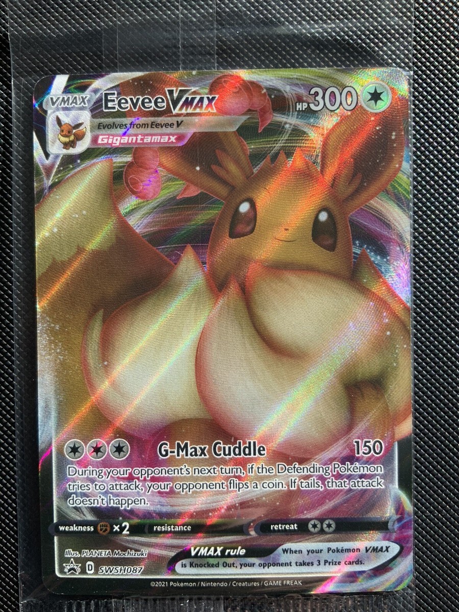 Pokemon EEVEE VMAX SWSH087 Full Art Foil BlackStar Promo Sealed