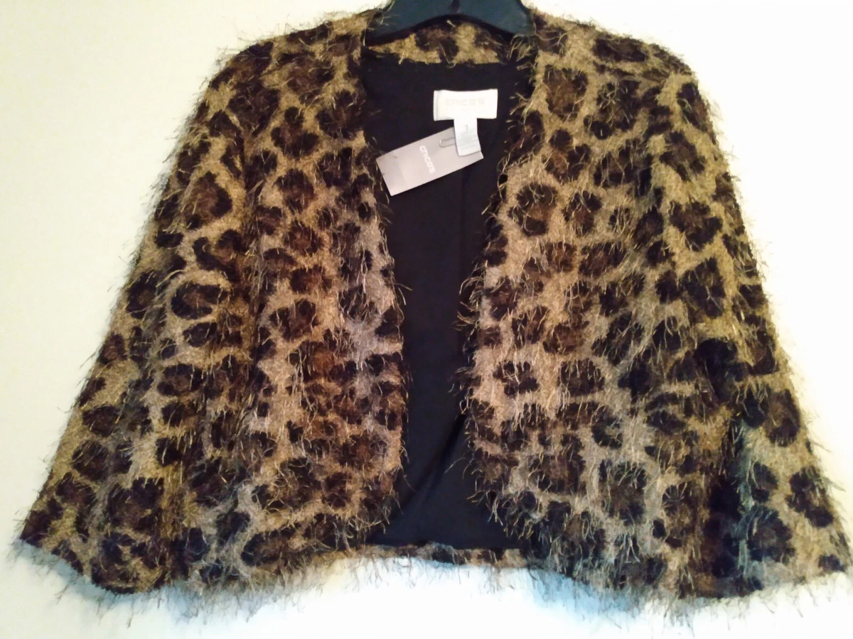 Leopard bolero best sale jacket