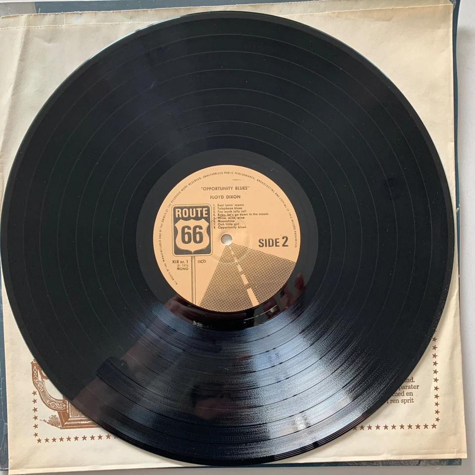 Floyd Dixon – Opportunity Blues - 1976 MONO Vinyl LP - Near Mint (NM/NM) - KIX-1 - Image 4 of 4