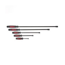 Mayhew Tools 61366 Dominator Pry Bar Set, 5-Piece Curved, Black Oxide Finish