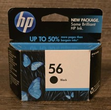 Genuine HP 56 Black Ink Cartridge C6656AN Sealed Expired June 2011...Free Ship 