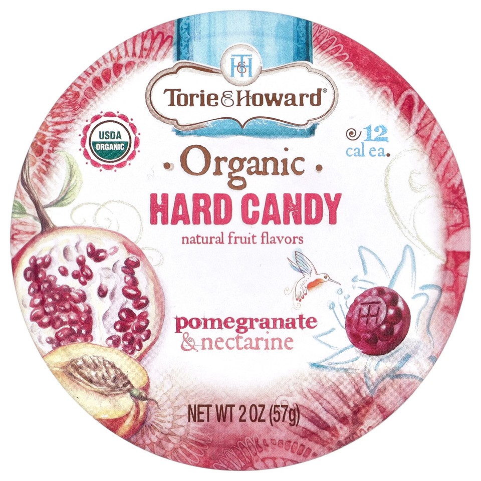 Organic Hard Candy, Pomegranate & Nectarine, 2 oz (57 g)