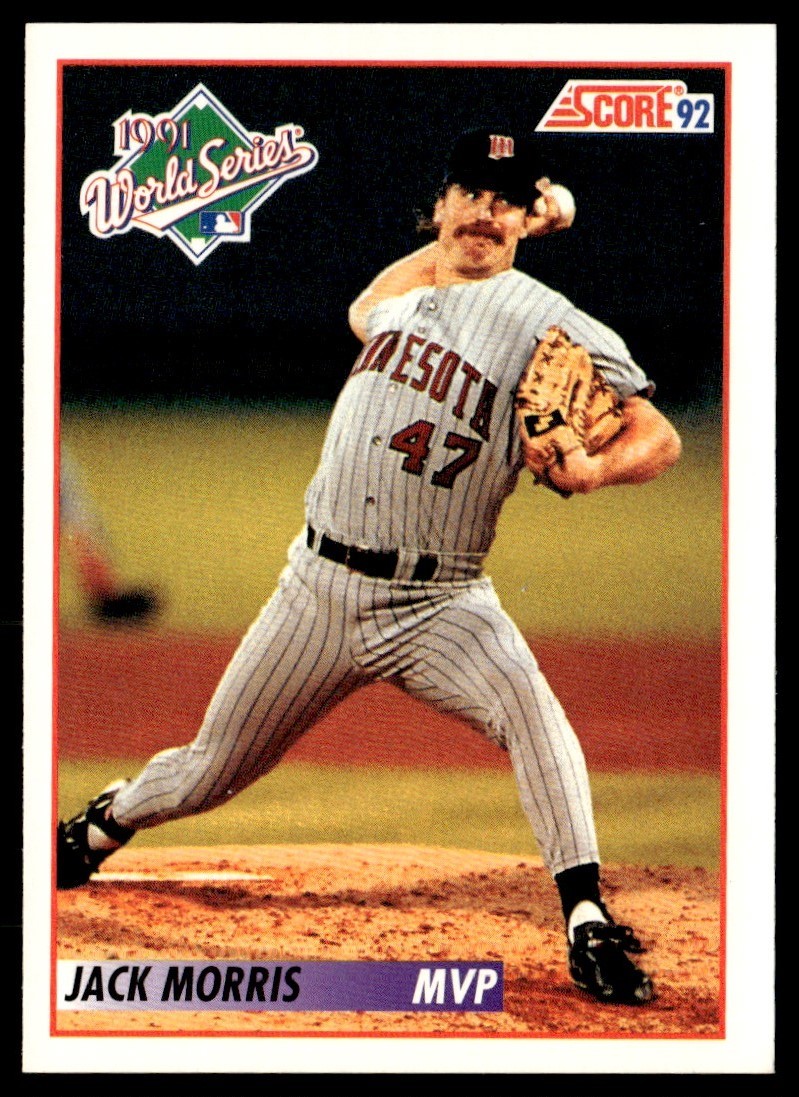 1992 Score Jack Morris Minnesota Twins #798