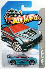 Hot Wheels Asphalt Assault HW City 2012 Series - V5551 NRFP Aqua 1:64