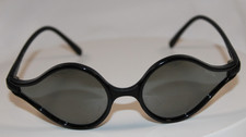 Vintage Bolle France Mad Bird 718 grey Reflective Lens Sunglasses Rare