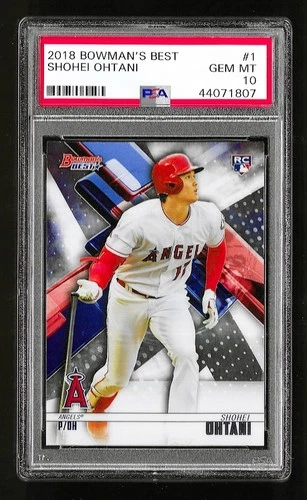 2018 Bowman's Best #1 Shohei Ohtani RC Rookie PSA 10