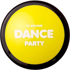 30 Second Dance Party - the Button  Dance Party Button with Music  Gag Gifts 