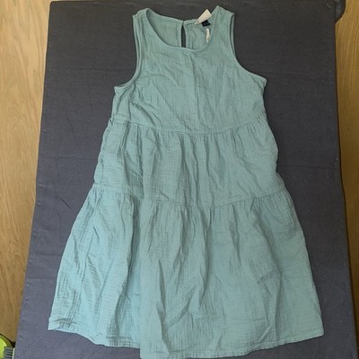 Universal Thread Teal Tiered Dress Womens XS Sleeveless