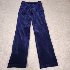 Polo Ralph Lauren Corduroy Pants Boy Sz 18 Navy Blue Flat Front Red Pony Preppy