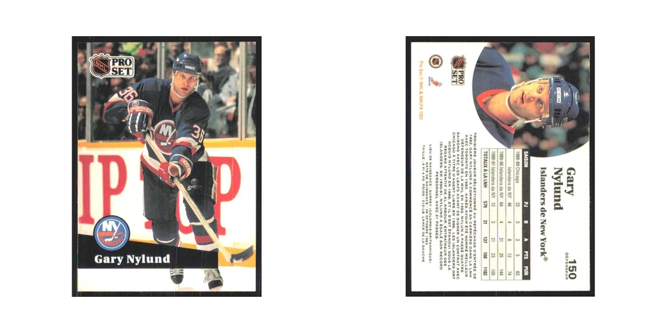 1991 Pro Set Gary Nylund New York Islanders #150 - Image 3 of 3