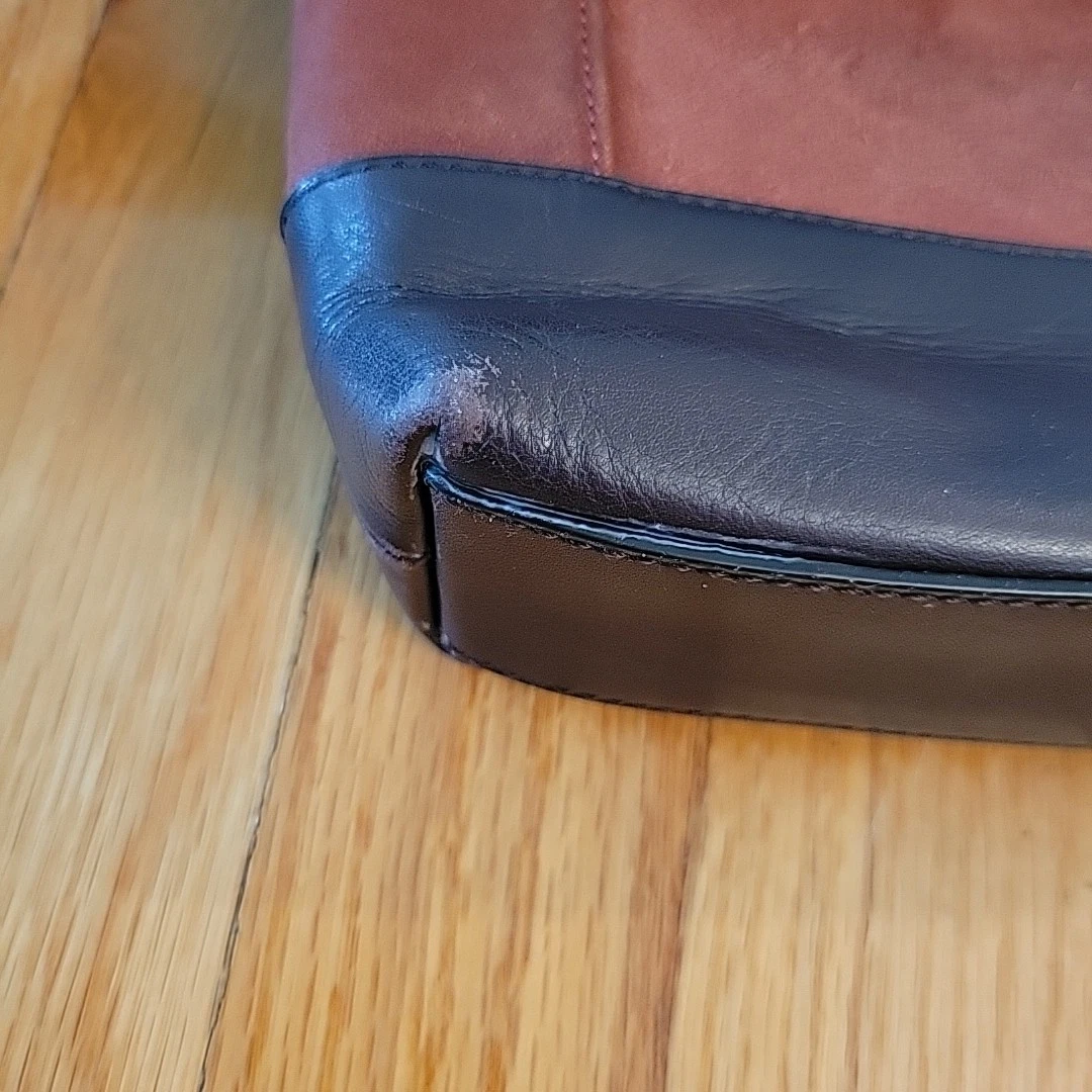 Coach Camden tracolla tecnica in pelle F71341 scamosciata marrone ruggine